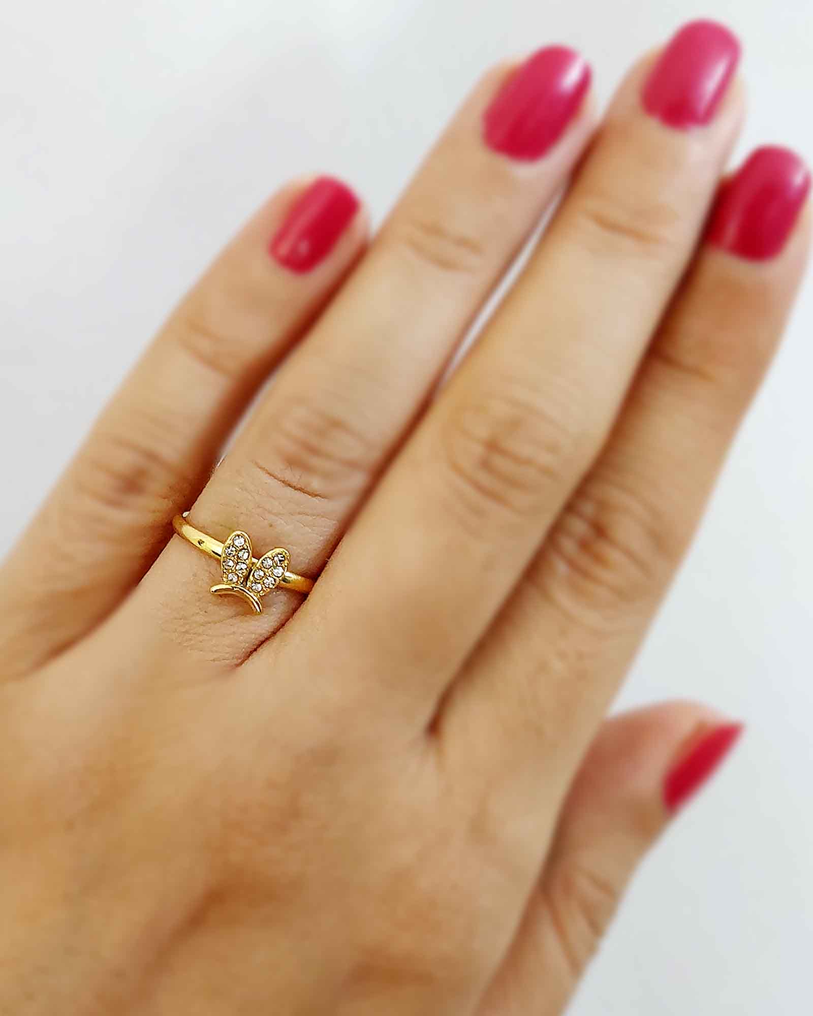 18K Gold Plated Bunny ring