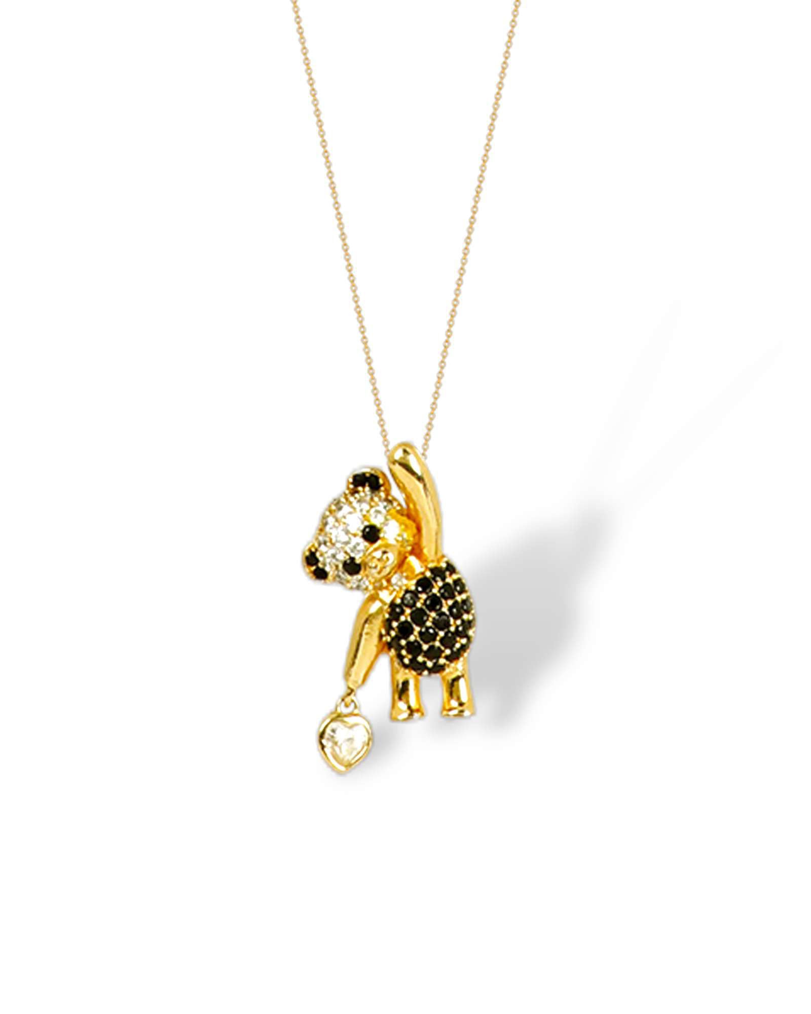 My Teddy 925 gold plated silver pendant with chain