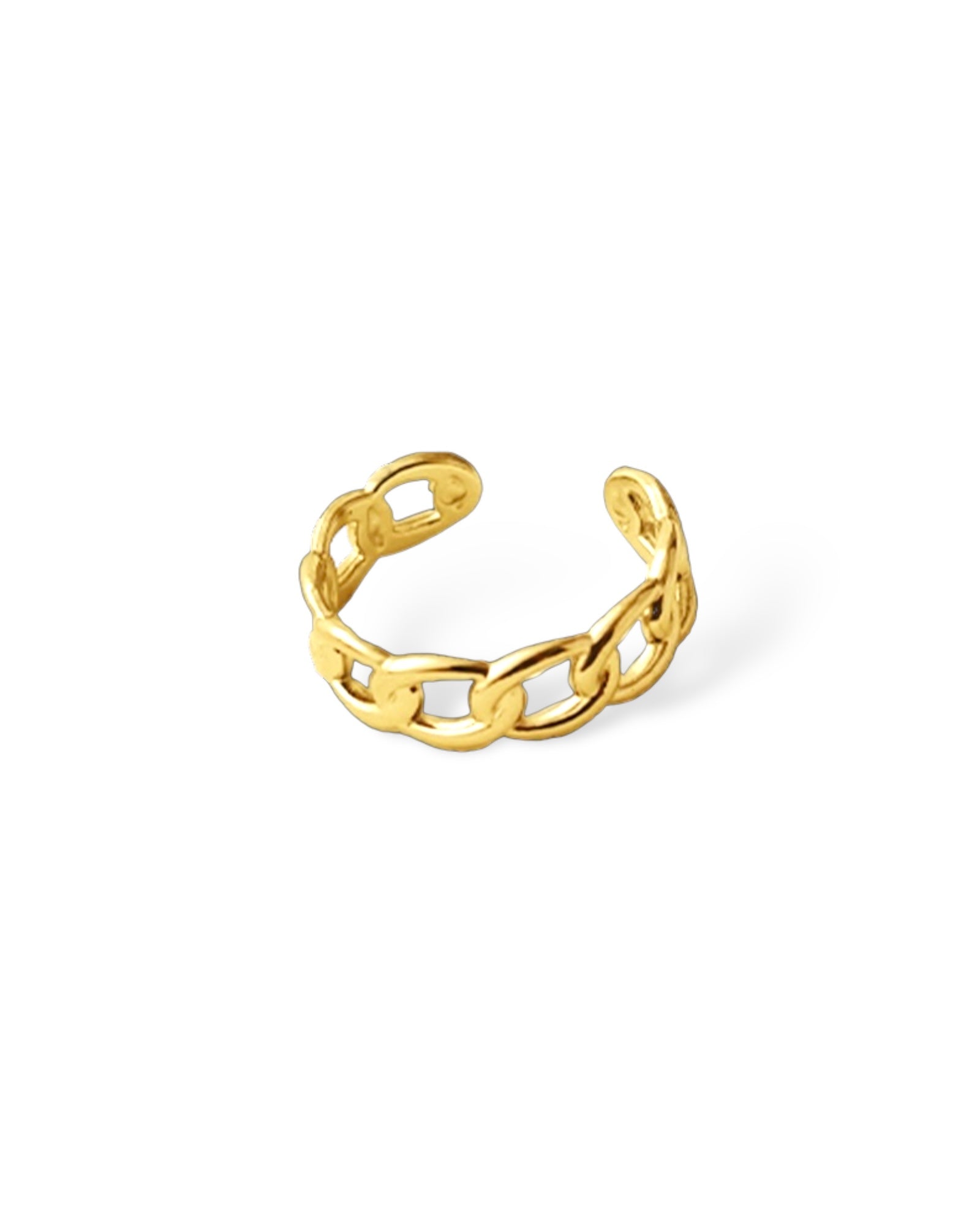 18K Gold Plated Full Chain ring