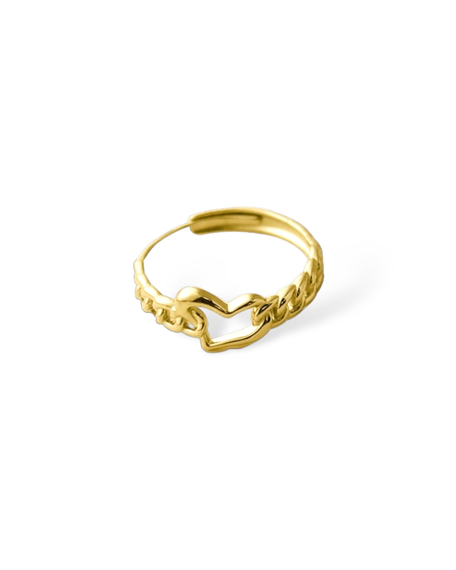 Love Chain 18K Gold Plated ring